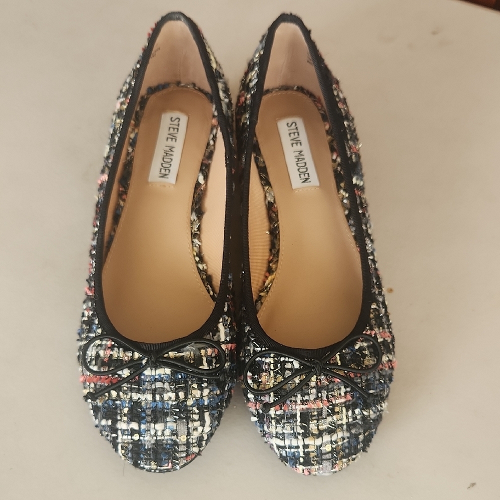 Steve Madden Women's Multicolor Tweed Flats